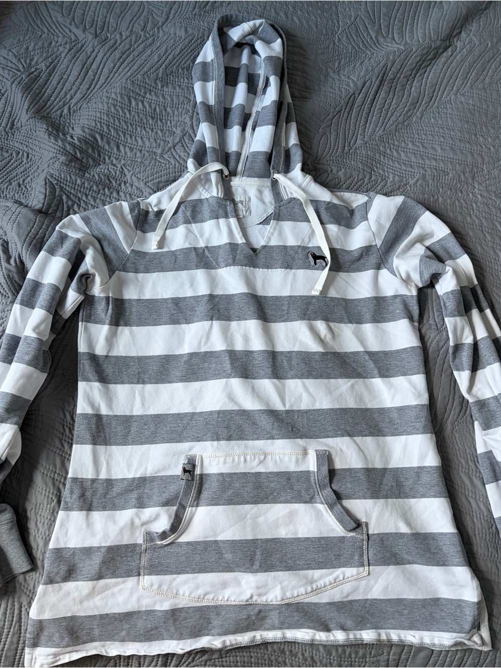 Black Dog striped hoodie